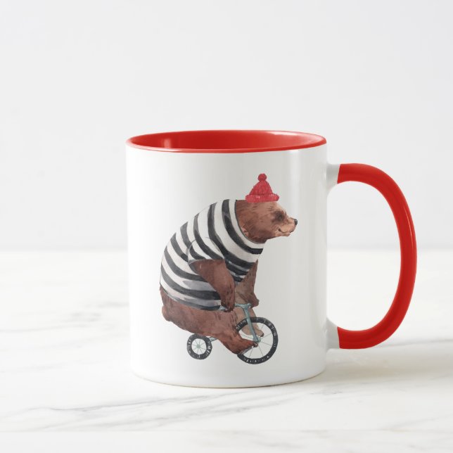 Bicycle Fun Bear Mug (Right)