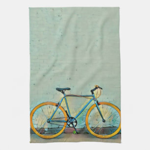 Bicycle gifts for her tea towel