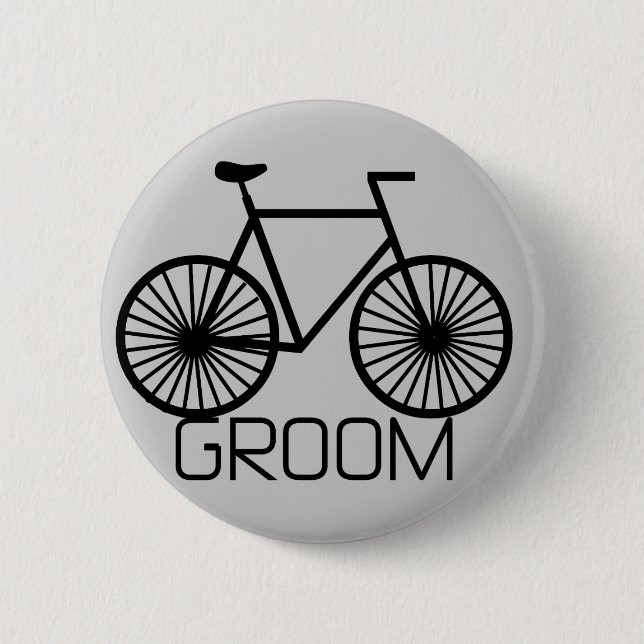 Bicycle Groom Tshirts and Gifts 6 Cm Round Badge (Front)