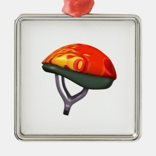 Bicycle Helmet Metal Tree Decoration