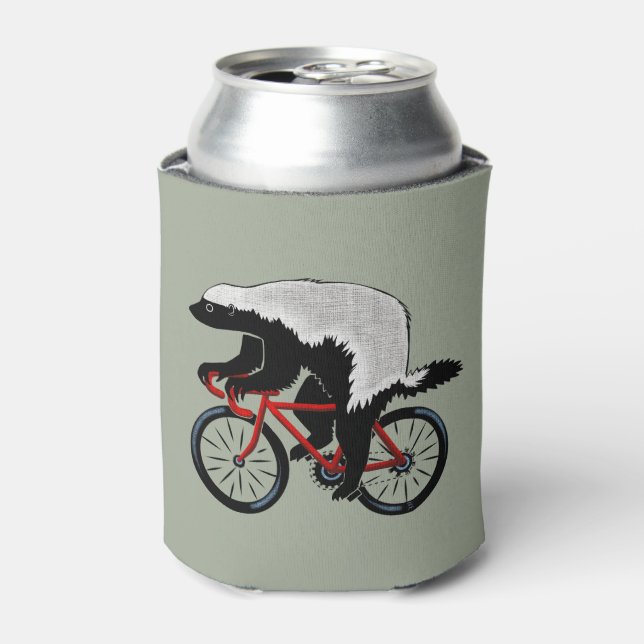 Bicycle Honey Badger Can Cooler (Can Front)