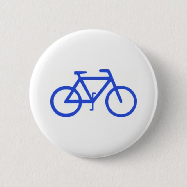 Bicycle Icon 6 Cm Round Badge (Front)