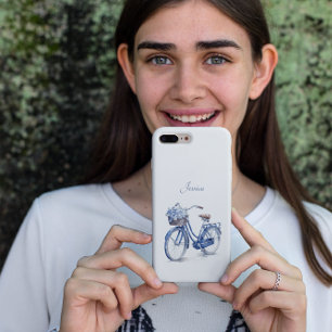 Bicycle in Delft Blue customisable Case-Mate iPhone Case