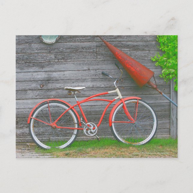 Bicycle in Leland Postcard (Front)