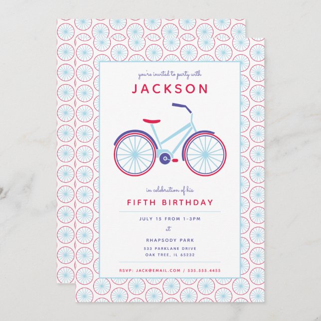 Bicycle Invitation (Front/Back)