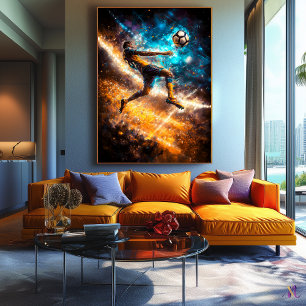 Bicycle Kick Legend - Dynamic Sports Art - Soccer Canvas Print