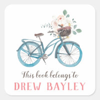 Bicycle Library Bookplate Label
