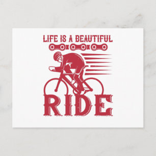 Bicycle - Life is a beautiful ride Postcard