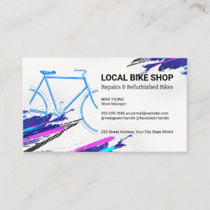 Bicycle Logo Bike Parts and Services Appointment Card