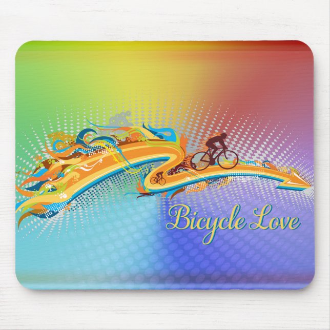 Bicycle Love 1 Mousepad Options (Front)