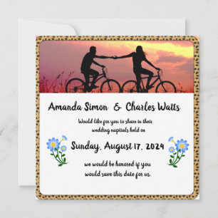 Bicycle Love Save the Date Invitation