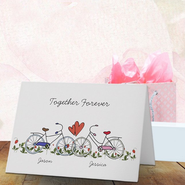 Bicycle Lover Couples Valentine Card (Creator Uploaded)