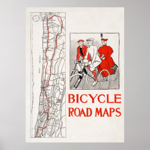 Bicycle Maps Poster
