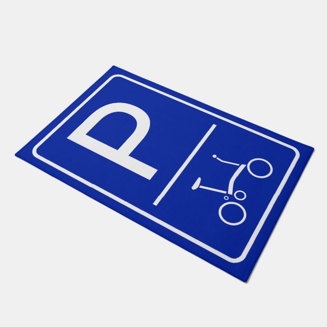 Bicycle Mat for Brompton or Folding Bike (Angled)