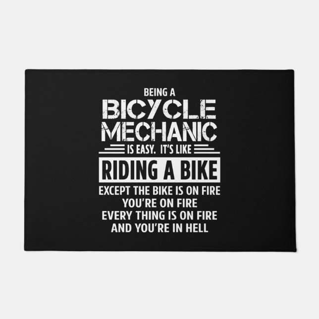 Bicycle Mechanic    Doormat (Front)