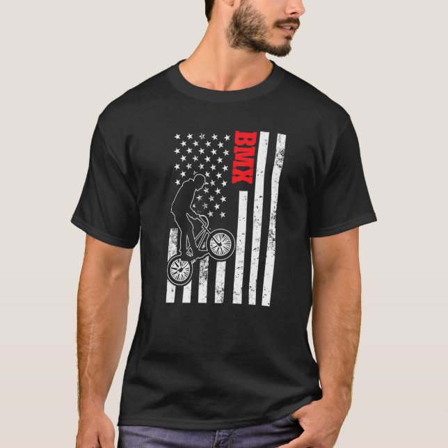 Bicycle Motocross Bmx Bike Rider  Biking   11 T-Shirt (Front)