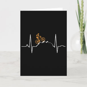 Bicycle Mtb Quotes Mountainbike Biker Cyclist Hear Card
