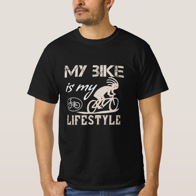 Bicycle - My bike is my lifestyle T-Shirt (Front)