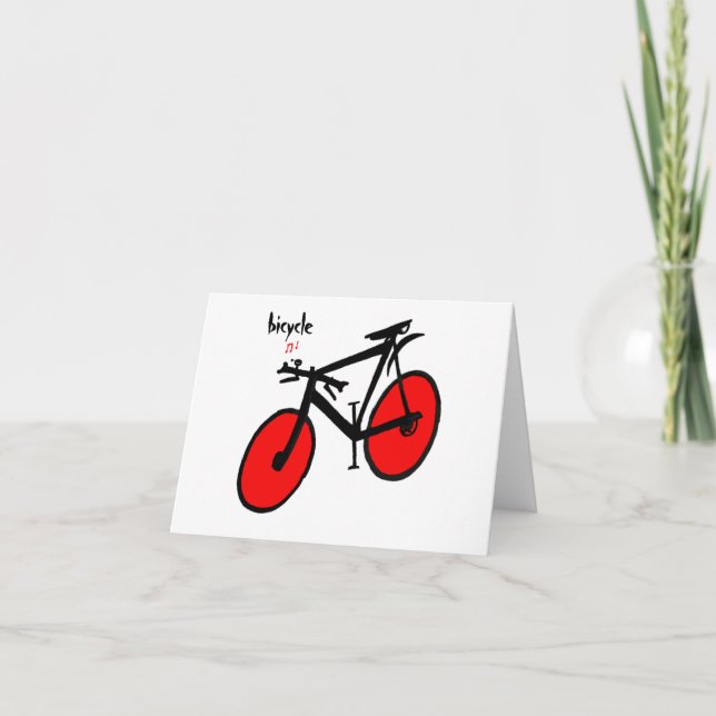 Bicycle Note Card (Front)