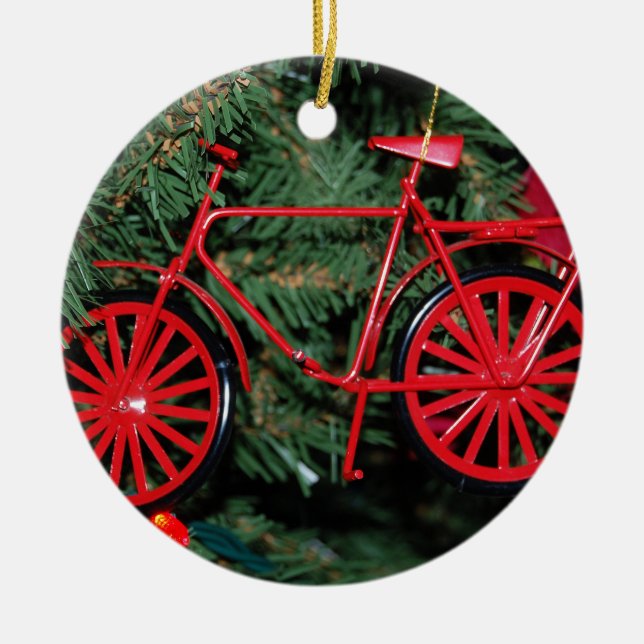 Bicycle Ornament on a Christmas Tree (Front)