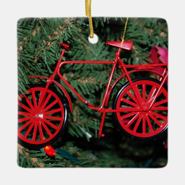 Bicycle Ornament on a Christmas Tree (Front)