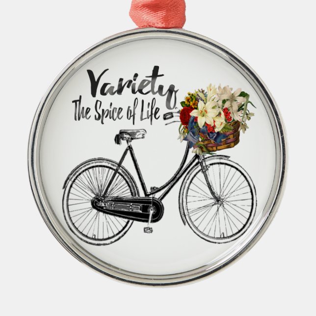 bicycle  ornament Variety is the spice of life (Front)