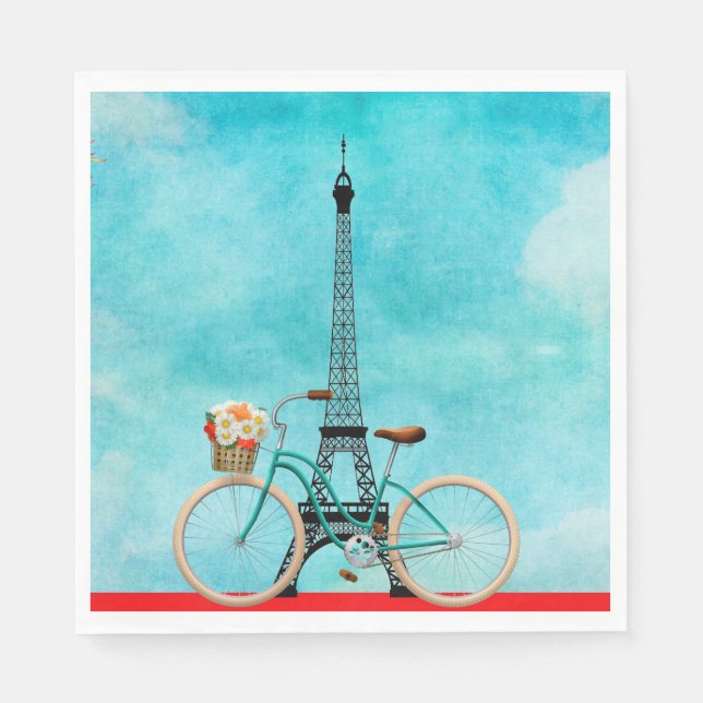 Bicycle Paper Napkin (Front)