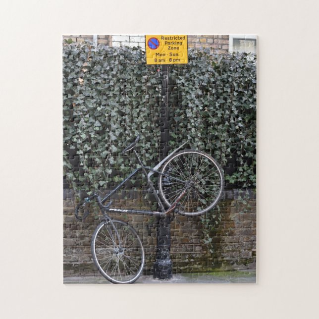 Bicycle Parking, Pavilion Road, Chelsea, UK Jigsaw Puzzle (Vertical)