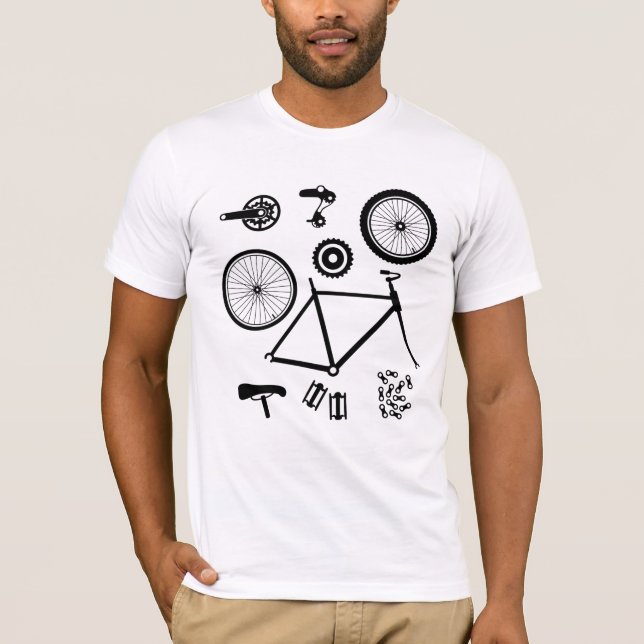 Bicycle Parts T-Shirt (Front)