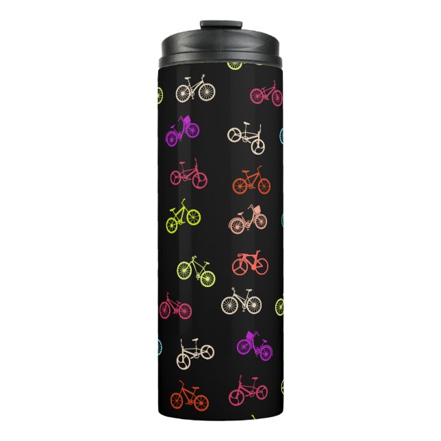 Bicycle pattern invitation tissue paper thermal tumbler (Front)