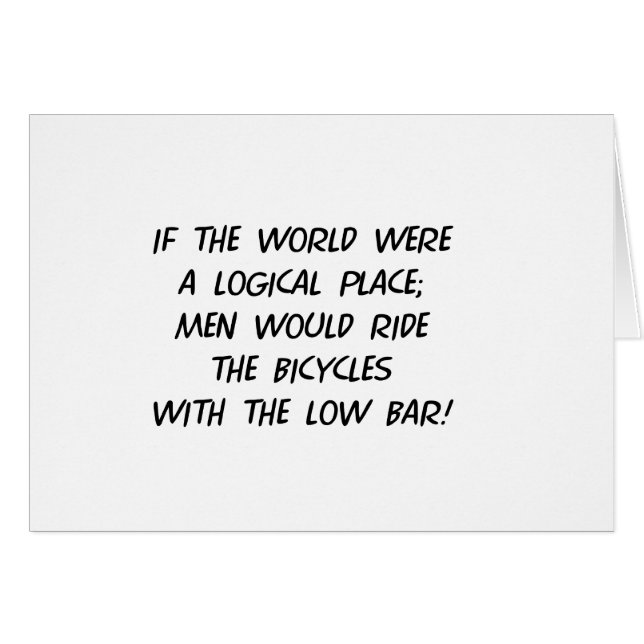 Bicycle Philosophy (Front Horizontal)