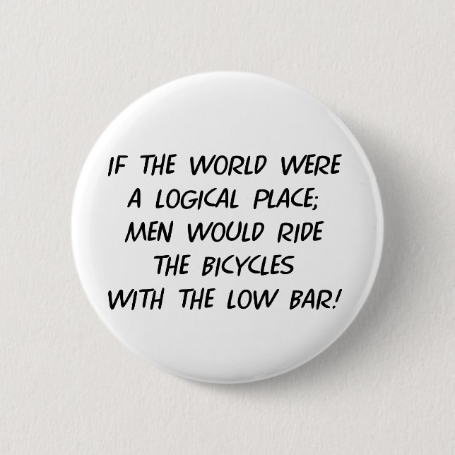 Bicycle Philosophy 6 Cm Round Badge (Front)