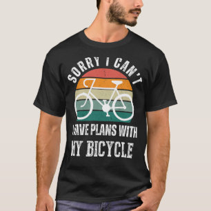 Bicycle Plans Tee: Pedal Humour & Casual Style On  T-Shirt