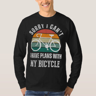 Bicycle Plans Tee: Pedal Humour & Casual Style On T-Shirt