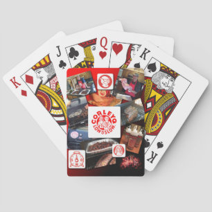Bicycle playing cards with CorleyQ photo collage.