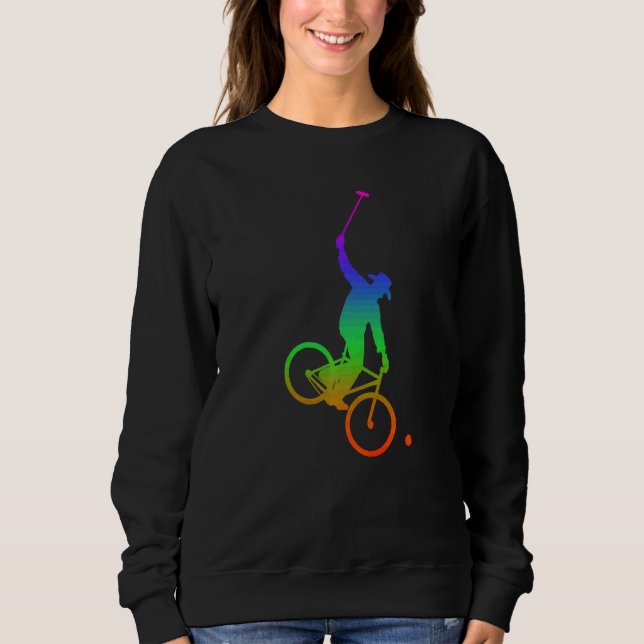 Bicycle Polo Shadows In Rainbow Colour (Front)