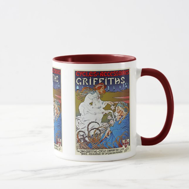 Bicycle Poster Advertisement: Griffiths Cycles Mug (Right)