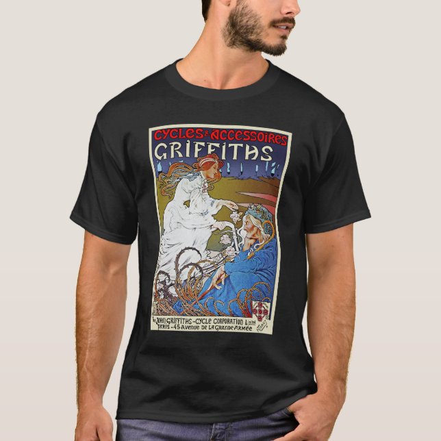 Bicycle Poster Advertisement: Griffiths Cycles T-Shirt (Front)