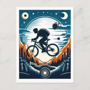 Bicycle poster postcard