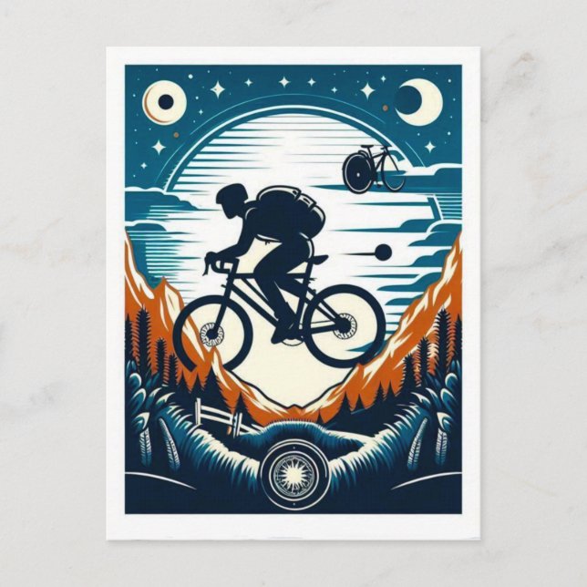 Bicycle poster postcard (Front)