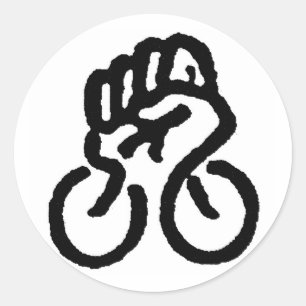 Bicycle Power! Classic Round Sticker