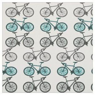 Bicycle Print Design Fabric Material