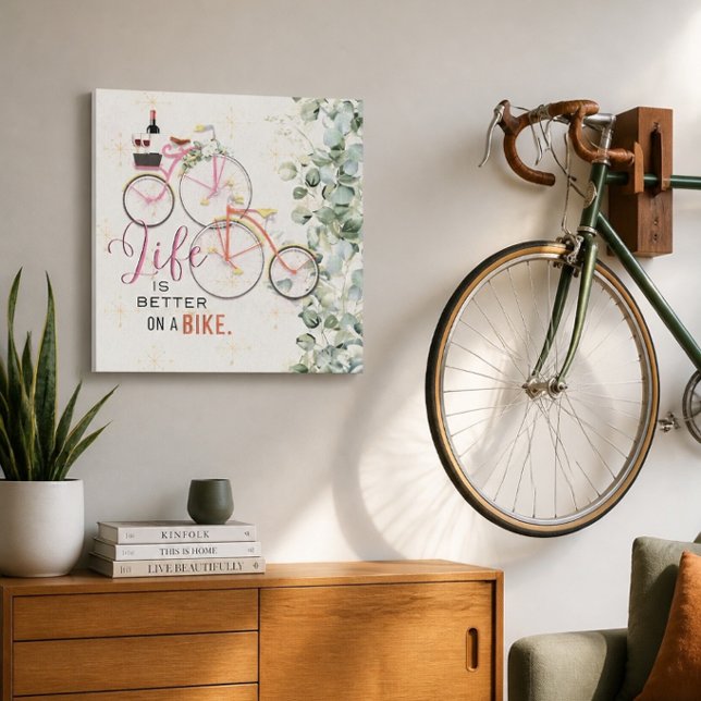 Bicycle Quote  Canvas Print (Creator Uploaded)