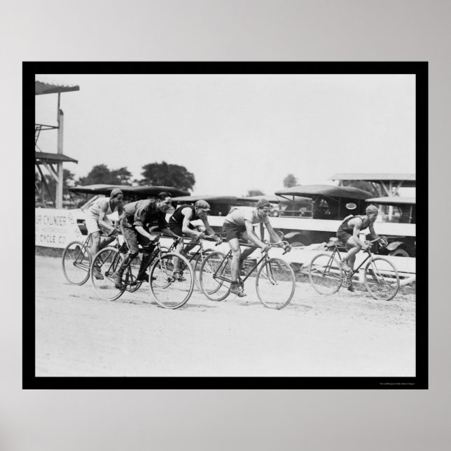 Bicycle Race in Washington, DC 1925 Poster (Front)