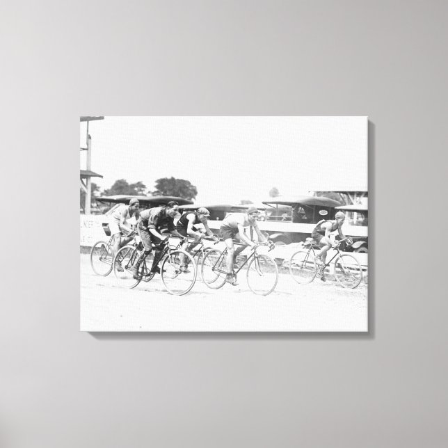 Bicycle Race in Washington DC Photograph Canvas Print (Front)