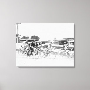 Bicycle Race in Washington DC Photograph Canvas Print