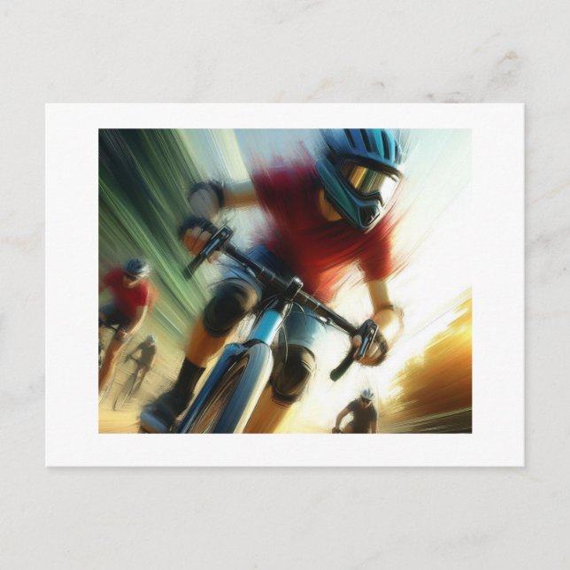 Bicycle Race,  Postcard (Front)