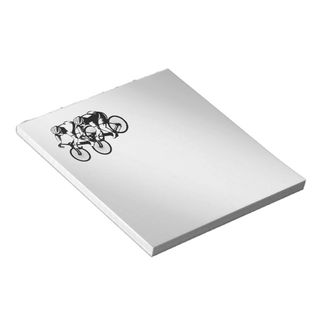 Bicycle Race Silver Notepad (Angled)
