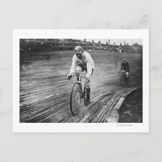 Bicycle Racer at the 6-day Washington DC Race Postcard (Front)