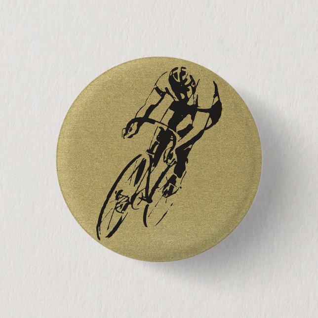 Bicycle Racing 3 Cm Round Badge (Front)